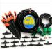 10m 9/12 garden hose with timer + 10 nozzles single outlet
