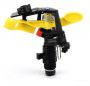 360 degree water sprinkler with base - yellow
