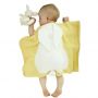3D children's knitted blanket 73*108 - Yellow Bunny