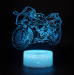 3D LED night light motorcycle speeder 7 colors + black base touch + remote control