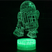 3D LED night light Star Wars R2B2 touch + remote control