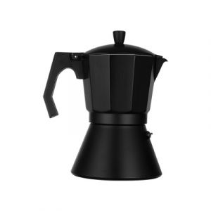 Aluminium electric coffe pot, 450ml 9 cups, black