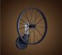 Antique loft Hanging Wheel Wall lamp- black(without bulb)