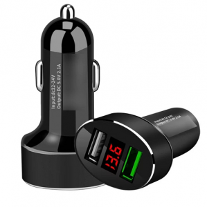 Auto Charger QC 3.0 + 2.4A - Black