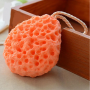 Baby bath sponge - orange
