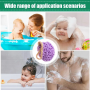 Baby bath sponge - violet