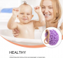 Baby bath sponge - violet