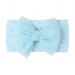 Baby Nylon Bow Headband- Blue