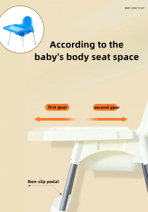 Baby Seat to eat / Plastic chair for baby - Blue Color