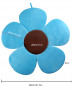 Baby shower sun flower shape anti-slip mat - light blue