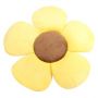 Baby shower sun flower shape anti-slip mat - yellow