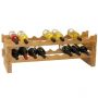 Bamboo 18-Bottle Stackable Wine Rack - HY1813