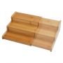 Bamboo 3-Tier Expandable Bamboo Spice Rack Step Shelf - HY1613