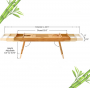 Bamboo Bathtub Caddy & Laptop Bed Desk - HY2104