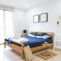 Bamboo Bedside Caddy Minimalist Contemporary Bunk Bed Shelf Floating Nightstand Organizer - ZM7001C