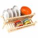 Bamboo Compact Collapsible Double Layers Dish Drying Rack Dish Drainer - HY1703