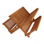 Bamboo Dish Rack With Utensil Holder Set Scissor Style Foldable (Dish Rack) - HY1704