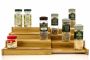 Bamboo Expendable Spice Rack, Spice Shelf, Spice Storage - HY1603