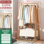 Bamboo Foldable Garment Rack With Cloth Bag--66cm