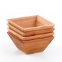 Bamboo Set of 4 Square 6