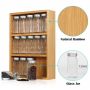 Bamboo Spice Rack Bamboo, 15 Jar Bottles Countertop Stand - HY1604