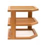 Bamboo Wood 3-Tier Corner Kitchen Storage Shelf, 10*10*9.5 in - HY1710