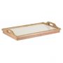 Bamboo Wood Breakfast Bed Tray with Handle Foldable Legs - HY1925