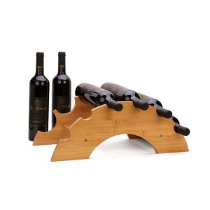Bamboo Wooden Bridge Style DIY Wine Rack - HY1818