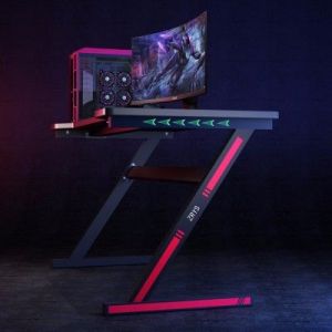 Biurko gamingowe z podświetleniem LED RGB 140 x 60