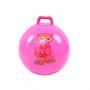 bouncing ball with handle 45cm -- pink