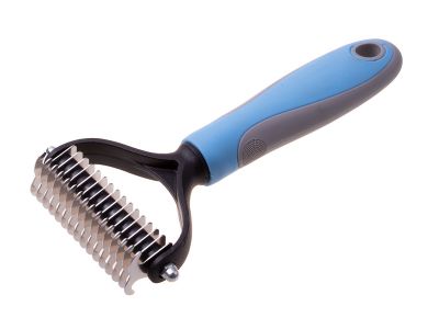 Brush for pet comb - blue