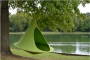 Cacoon outdoor tourism camping tree janging hammock 180*150cm green