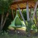 Cacoon outdoor tourism camping tree janging hammock 180*150cm green