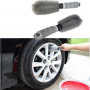 Car wheel cleaning brush