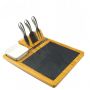Cheese Board Set with Hidden Slide Out Drawert - HY1106