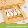 Cheese board with Pieces Knife Set - HY1119