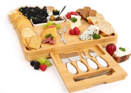 Cheese board with Pieces Knife Set - HY1119
