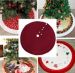 Christmas decorations tree skirts 120cm - wine red