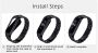 Classic Stainless Steel Belt Metal Bands for Xiaomi Mi Band 3 / 4 - silver-black