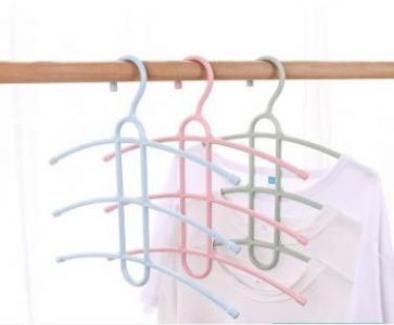 Clothes Hanger 3 Levels - pink