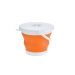 Collapsible Bucket - 5L Orange (with Cover)