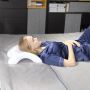 Curved pressure free pillow