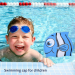 Czepek pływacki dla dzieci rybka - błękitno biały