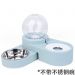 Double dog bowl with drinker - blue