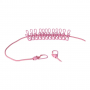 Elastic Retractable Clothesline Wire With Clip Clothes Hangers--Pink