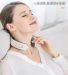 Electric cervical massager (battery rechargeable + heat + four massage spot) - white