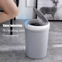 Electric trash bin (with Infrared sensor& touch sensor) 12L - grey ( battery rechargeable)