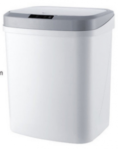 Electric trash bin (with Infrared sensor& touch sensor) 16L - white ( battery rechargeable)