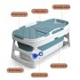 Extra large folding Bathtub - Blue with cover 1.4M