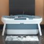 Extra large folding Bathtub - Blue with cover 1.4M